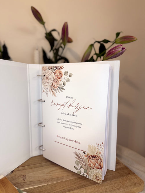 Rakkaudella kokattu – Täytettävä reseptikansio